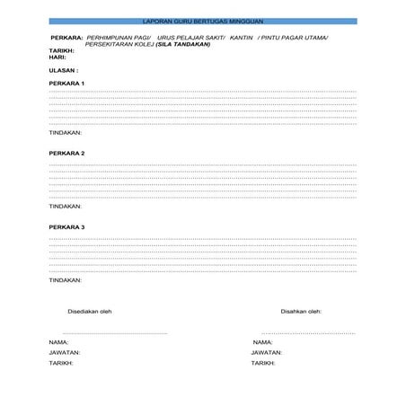 Borang Guru Bertugas Docx