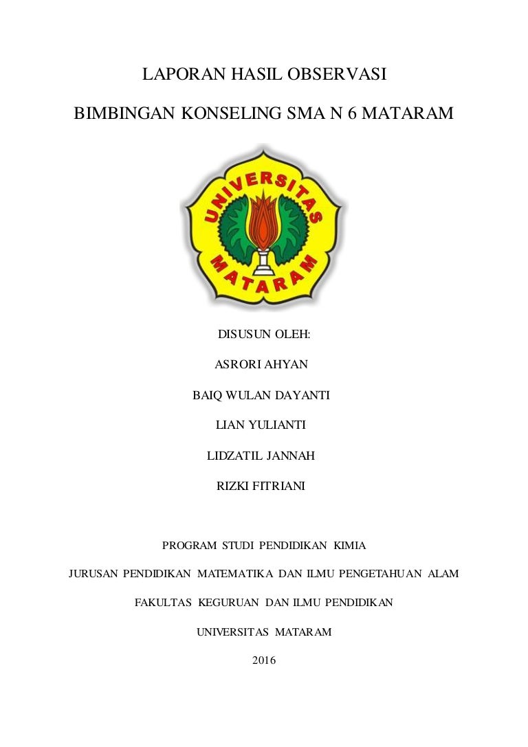 Laporan Hasil Observasi Bk