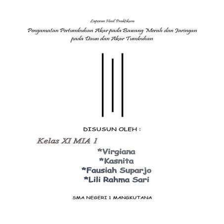 Laporan hasil praktikum