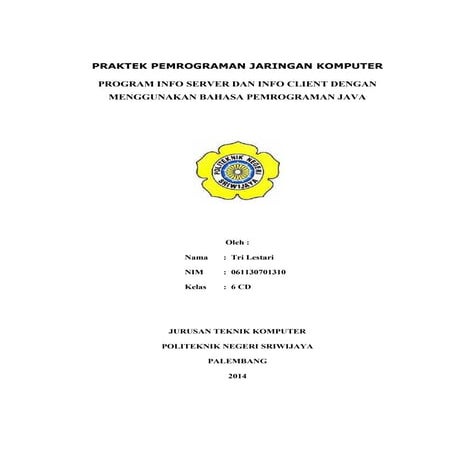 Laporan info server dan info client