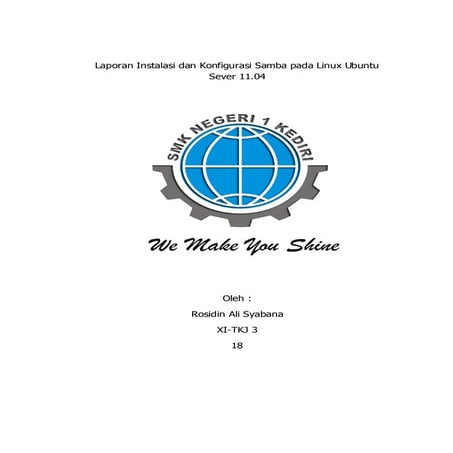 Laporan instalasi dan konfigurasi samba pada linux ubuntu sever 11