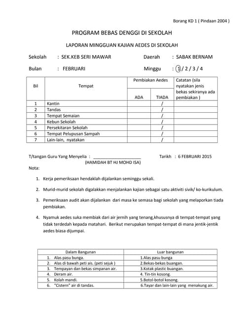 Borang perakuan kesihatan JPS
