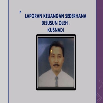 Laporan keuangan sederhana
