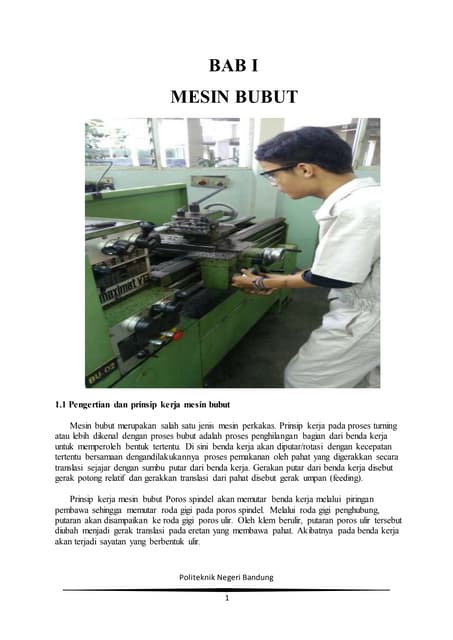 Laporan Mesin Bubut Selesai