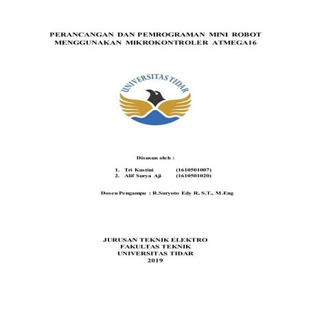 Laporan mikrokontroler robot
