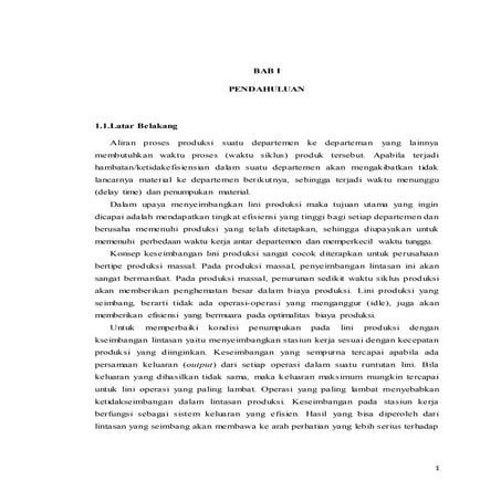 Laporan modul 4 Line Balancing