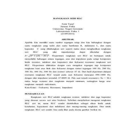Laporan modul 7 (rangkaian seri rlc)