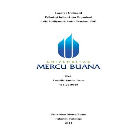 Laporan outbound (Lamidia)