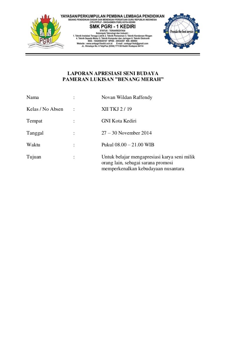 [NOVAN WILDAN R.] Laporan pameran seni lukis GNI kota kediri