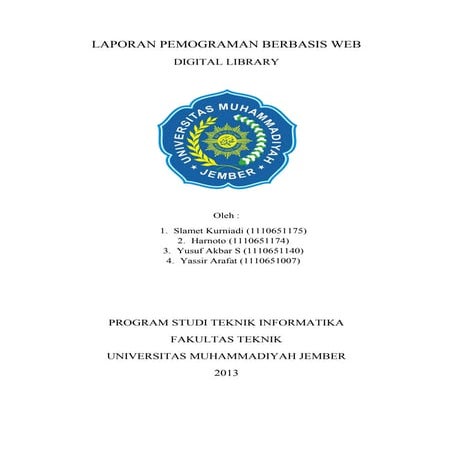 Laporan pemograman berbasis web