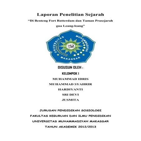 Laporan penelitian Sejarah