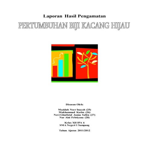 Laporan pengamatan Pertumbuhan Biji Kacang Hijau + gambar full