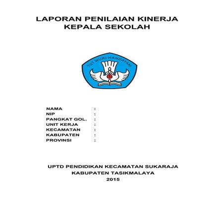 Laporan penilaian kinerja kepala sekolah