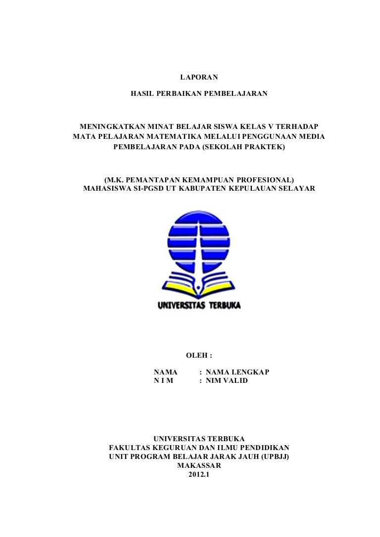 Contoh Laporan Karya Ilmiah Pkp Nusagates