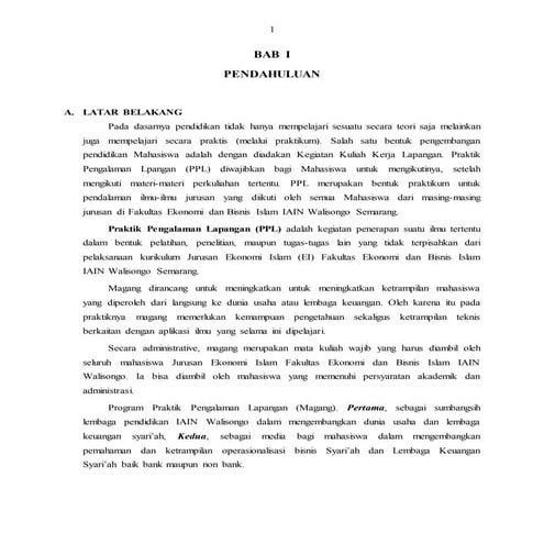 Laporan ppl (contoh)