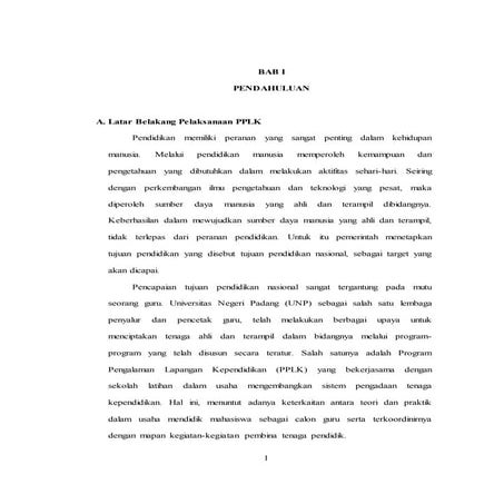 Laporan pplk | DOCX