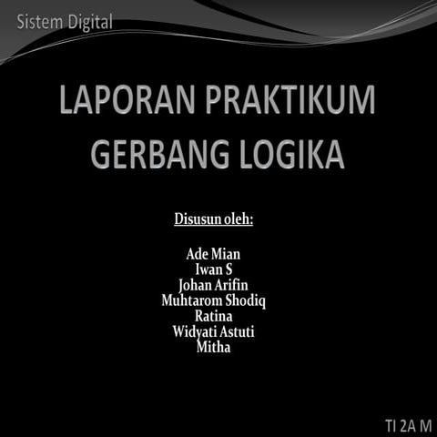 Laporan praktikum Sistem Digital