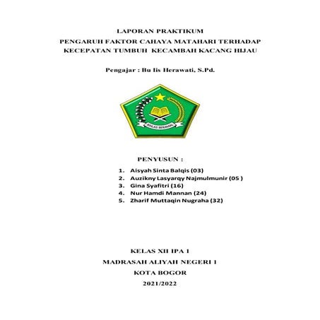 Laporan praktikum biologi 