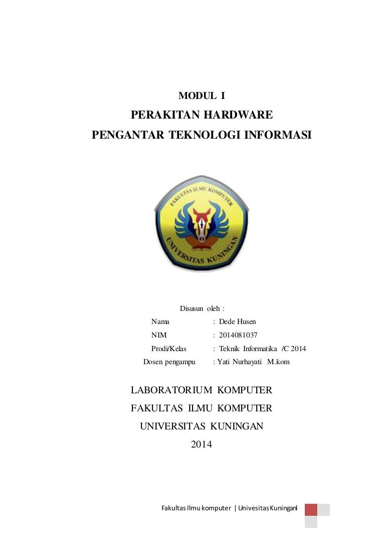 Laporan praktikum Pengantar Teknologi Informasi modul 1