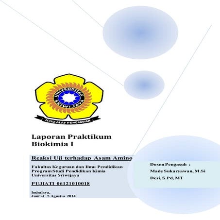 Laporan praktikum uji asam amino