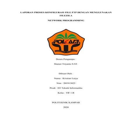 Laporan Pratikum NRP_2_Kristian_Laiya