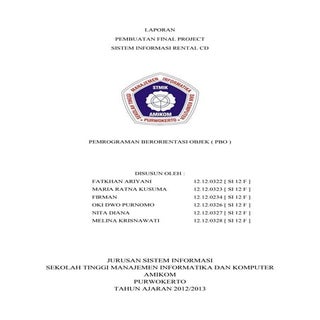 Laporan Final Project - Aplikasi Si...
