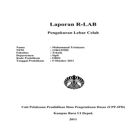 Laporan r lab