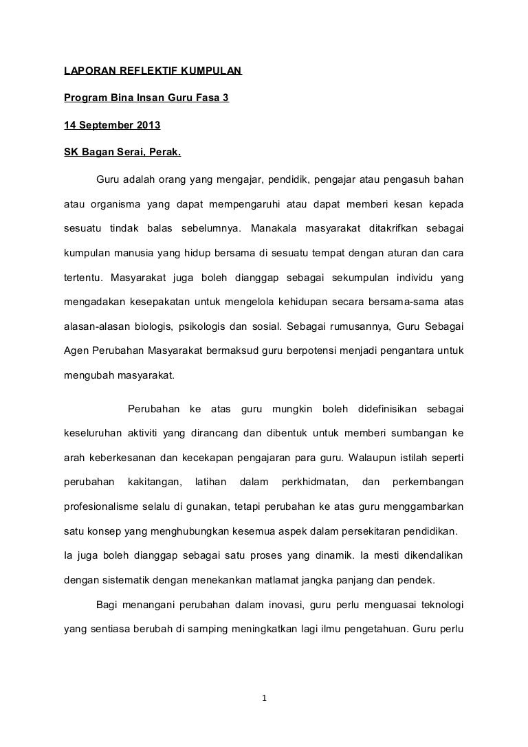 Laporan Reflektif 2