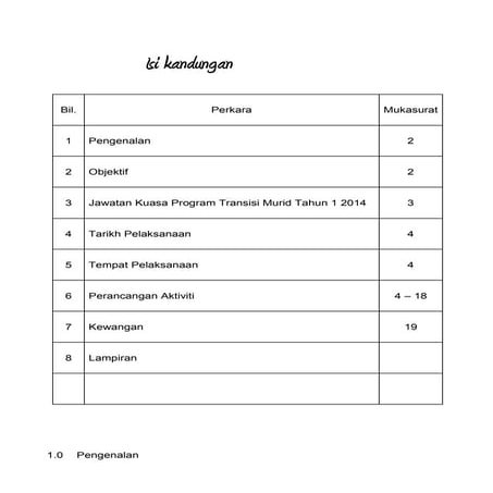 Buku program transisi tahun 1 sksi | PDF