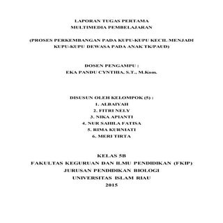 Laporan tugas pertama