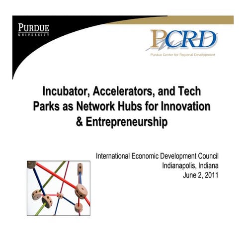 Incubator, Accelerators, Tech Parks, and Other Hubs for Innovation & Entrepre...
