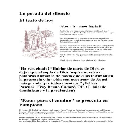 La posada del silencio nº 114, curso v