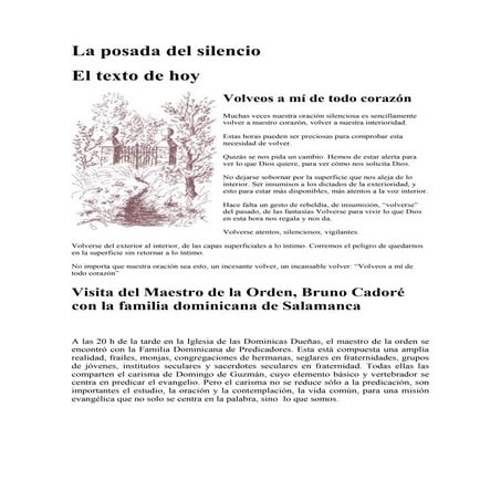 La posada del silencio nº 139, curso v