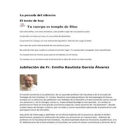 La posada del silencio nº 25, curso v