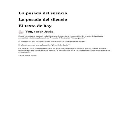 La posada del silencio nº 5