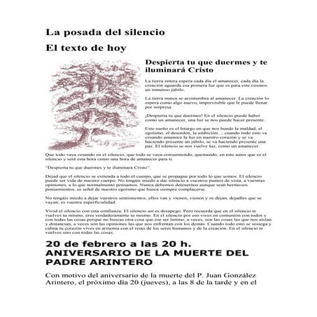 La posada del silencio nº 83, curso v