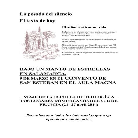 La posada del silencio nº 89, curso v