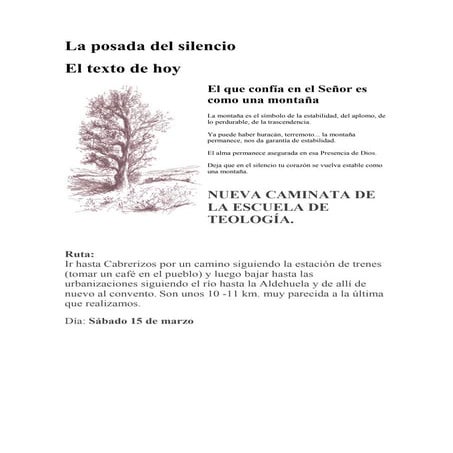 La posada del silencio nº 94, curso v