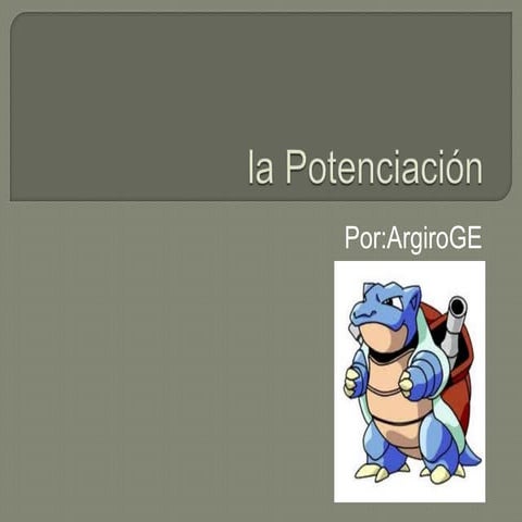 La potenciación