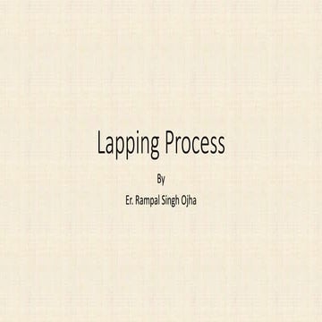 Lapping process