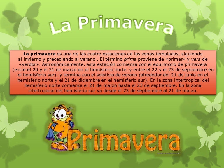 La primavera La primavera