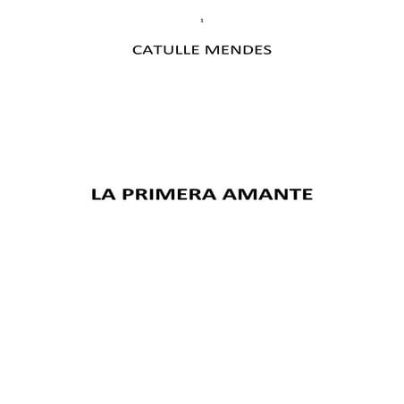 La primera amante