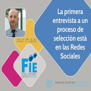 La primera entrevista a un proceso ...