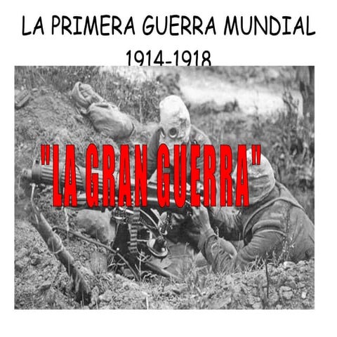 La primera guerra mundial