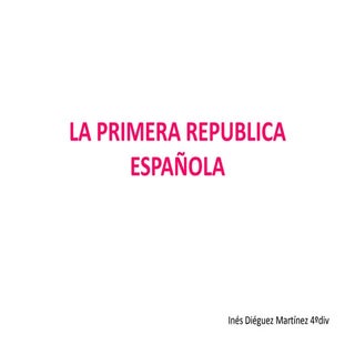 La primera república española