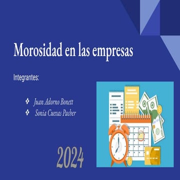 La problemática de la morosidad para las Empresas | PDF