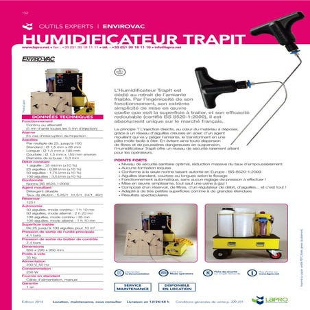 Lapro humidificateur trap it
