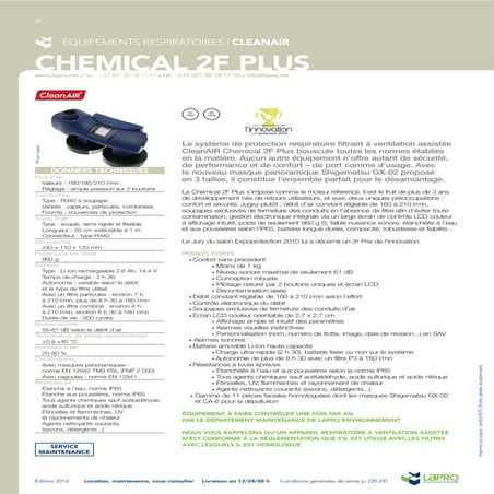 LAPRO Moteur filtrant CleanAIR Chemical 2F Plus