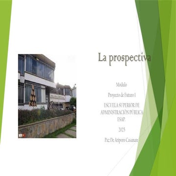 La prospectiva Territorial, Planeacion de desarrollo..pptx