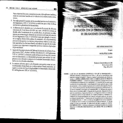 La proteccion del cliente minorista en relacion con la comercializacion de ob...